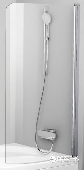 

Шторка для ванны RAVAK CVSK1 160/170 Transparent 7QRS0C00Y1 полированный алюминий правосторонняя