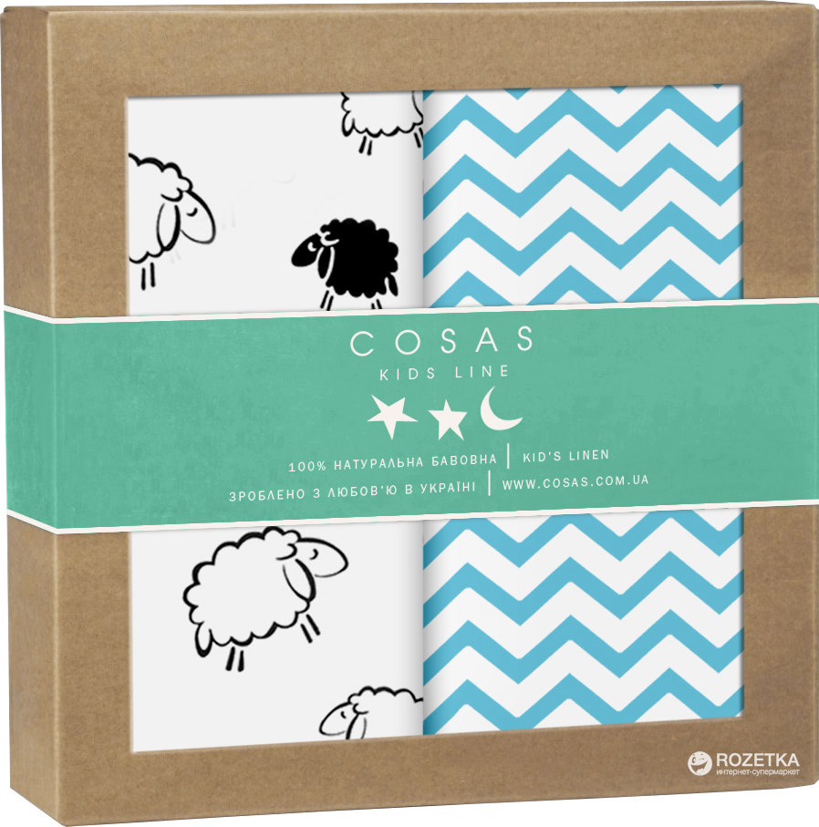 

Пеленки Cosas Бязь 80х100 см 2 шт Sheep (4822063795275)