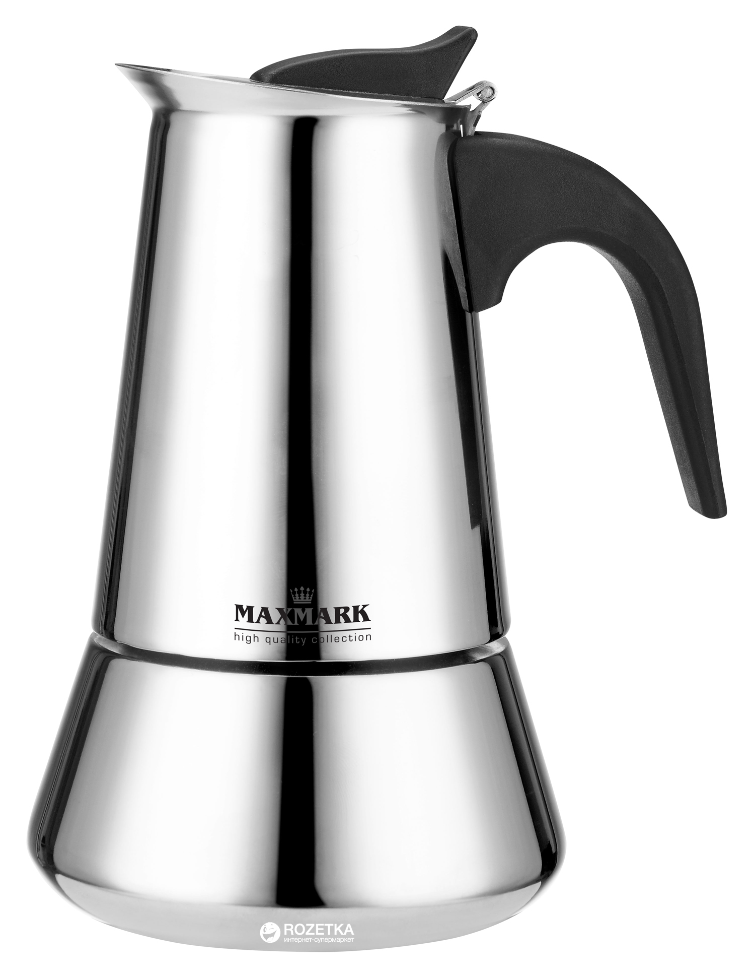 

Гейзерная кофеварка Maxmark 240 мл (MK-SV104)