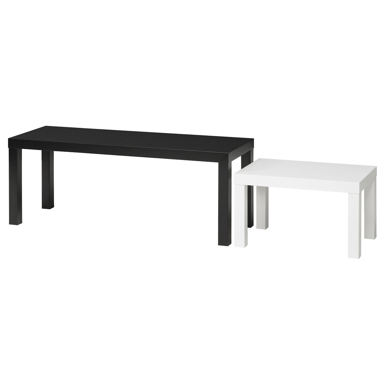 

Комплект журнальных столов IKEA LACK 2 шт черный белый 403.492.63