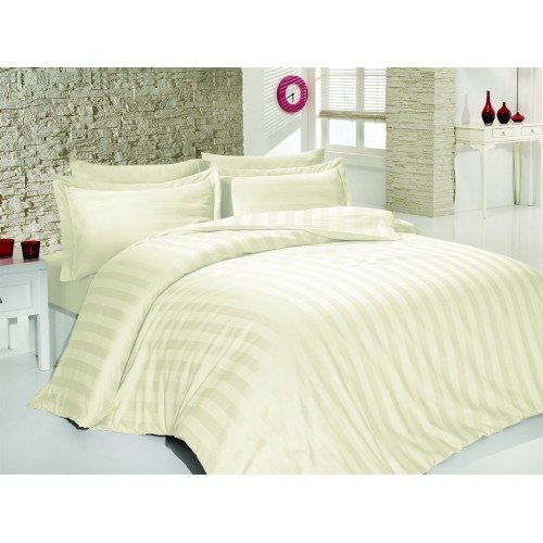 

Комплект постельного белья SoundSleep Stripes сатин-жаккард семейный Cream