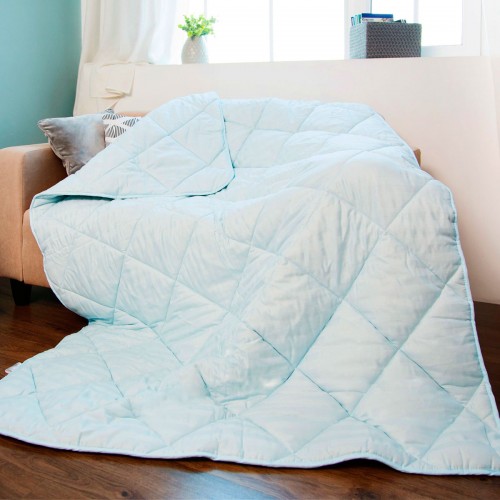 

Одеяло SoundSleep Color Dreams в сатине 200x220 см голубое