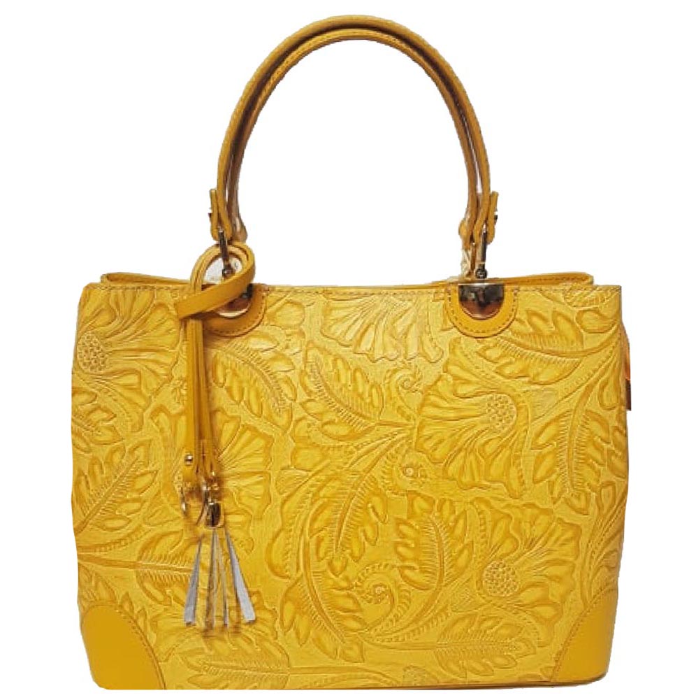

Женская кожаная сумка Bottega Carele BC143 yellow