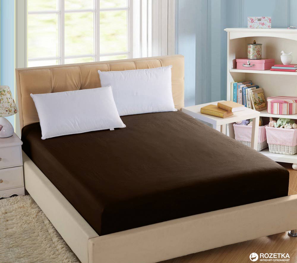 

Простынь на резинке U-tek Home Sateen 160x200х25 см Dark Chocolate