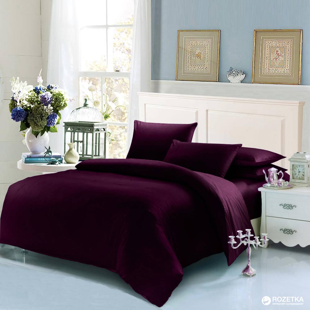

Пододеяльник U-tek Home Sateen 160х220 см Dark Plum