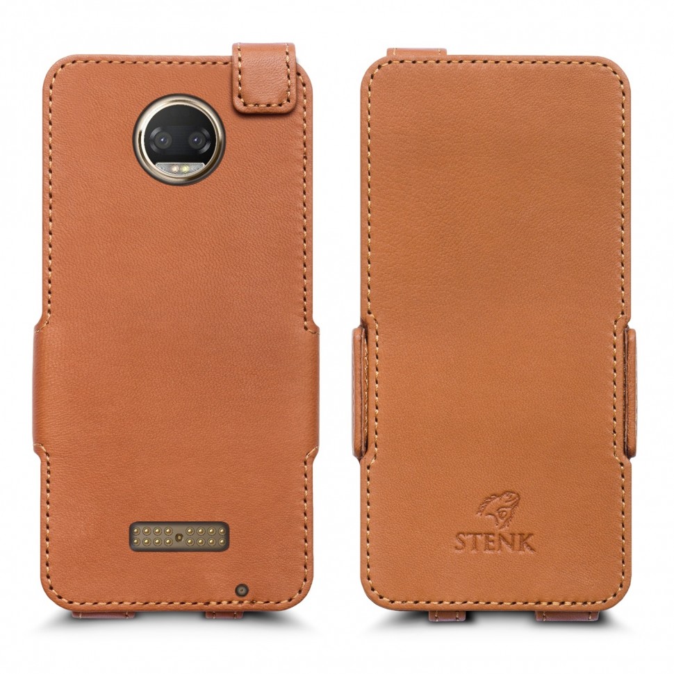 

Чехол флип Stenk Prime для Motorola Moto Z2 Force (XT1789-06) Camel
