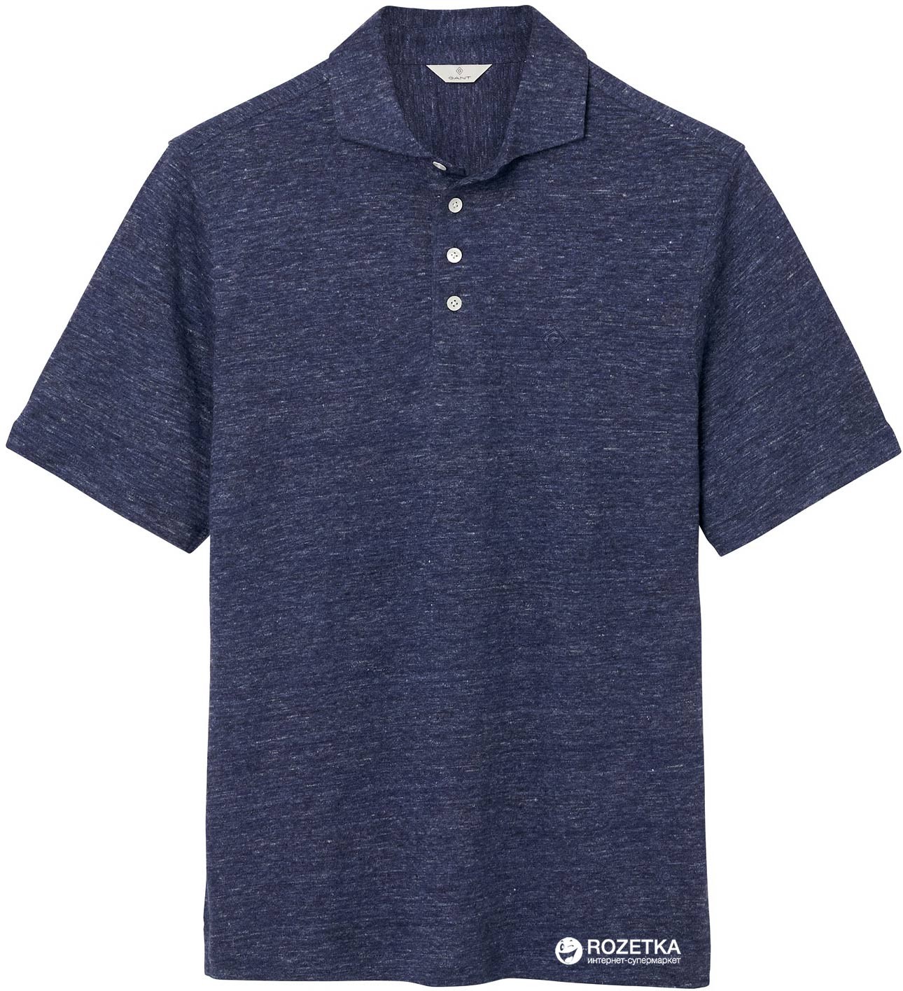 Поло GANT G2. Linen Polo 2070017-409 L Синее (7325702215709) – в ...