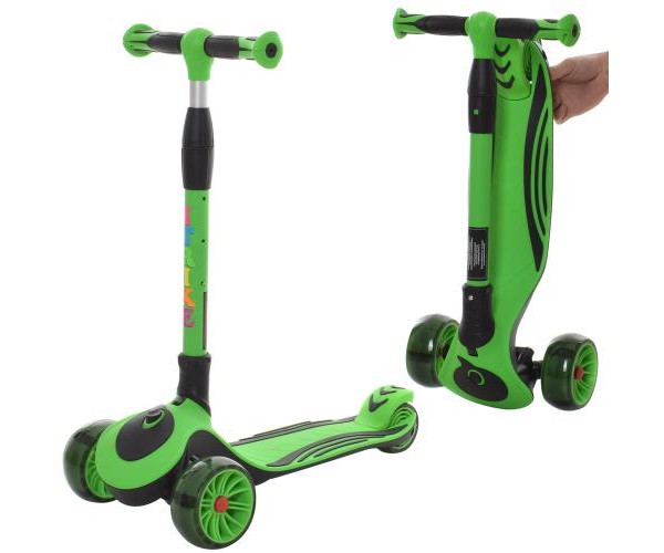 

Трехколесный самокат Scooter maxi JR3060-25 складной, Зеленый