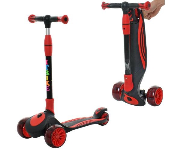 

Трехколесный самокат Scooter maxi JR3060-25 складной, Красный