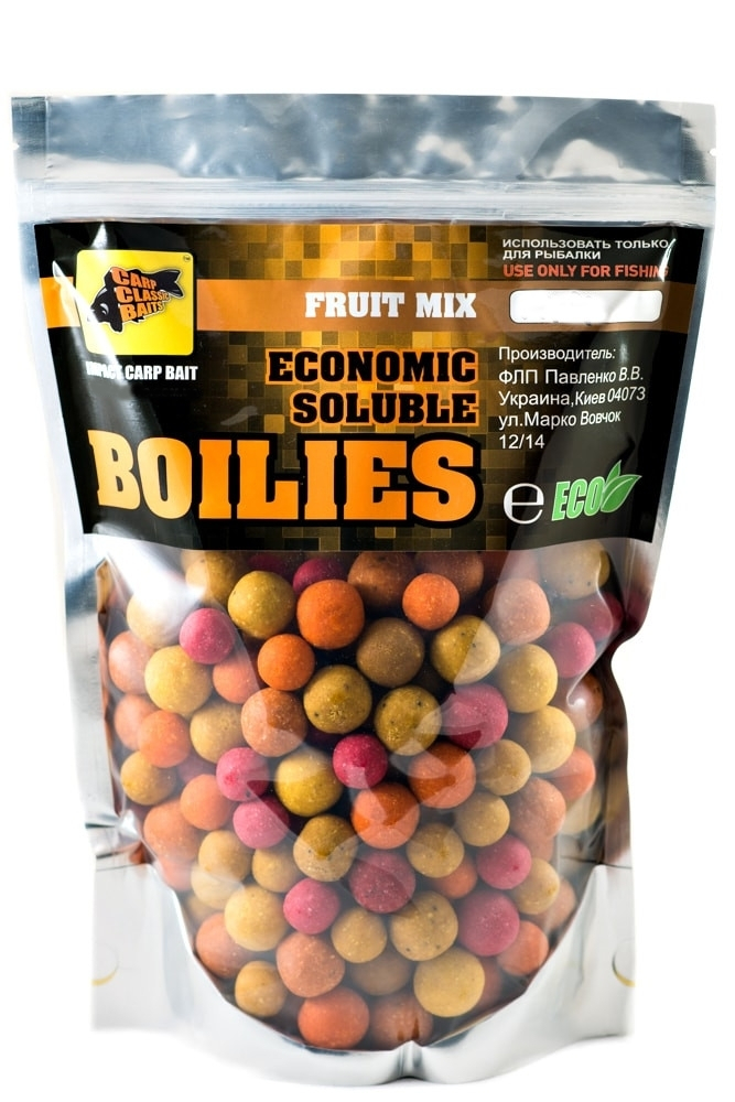 

Бойлы CCBaits Economic Soluble Fruit Mix 16-20mm 3kg (CCB002581)
