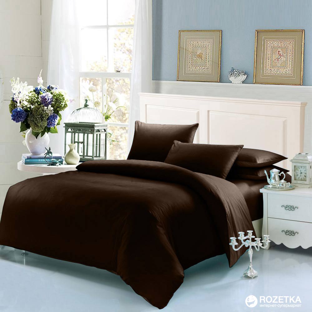 

Комплект постельного белья U-tek Home Sateen 175х210 см Dark Chocolate