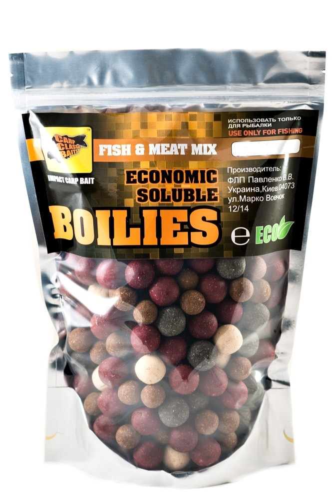 

Бойлы CCBaits Economic Soluble Fish&Meat Mix 16-24mm 3kg (CCB002580)