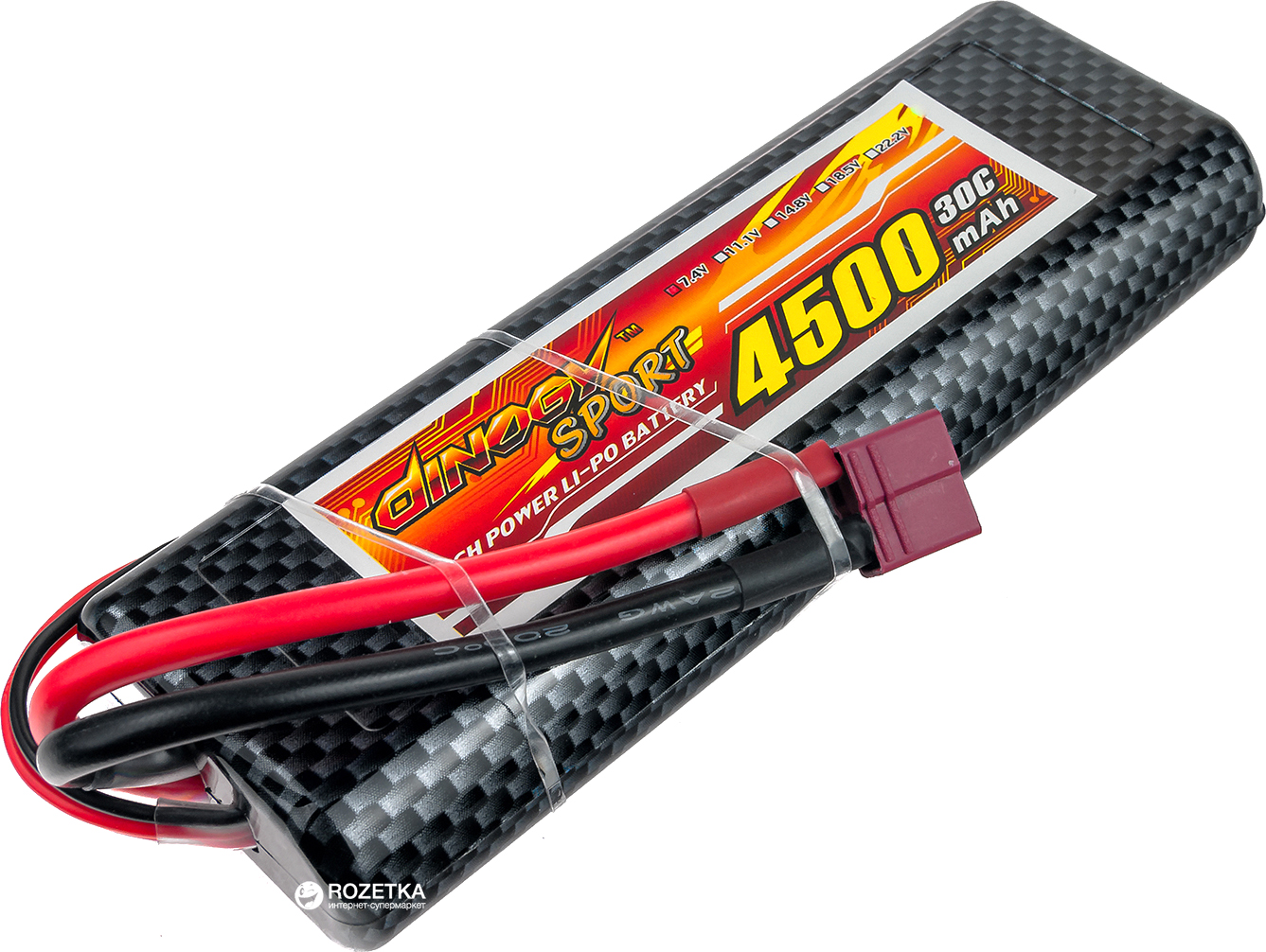 

Аккумулятор Dinogy Li-Pol 4500 mAh 7.4V 2S 30C Hardcase 25x46x138мм T-Plug (2711358118726)