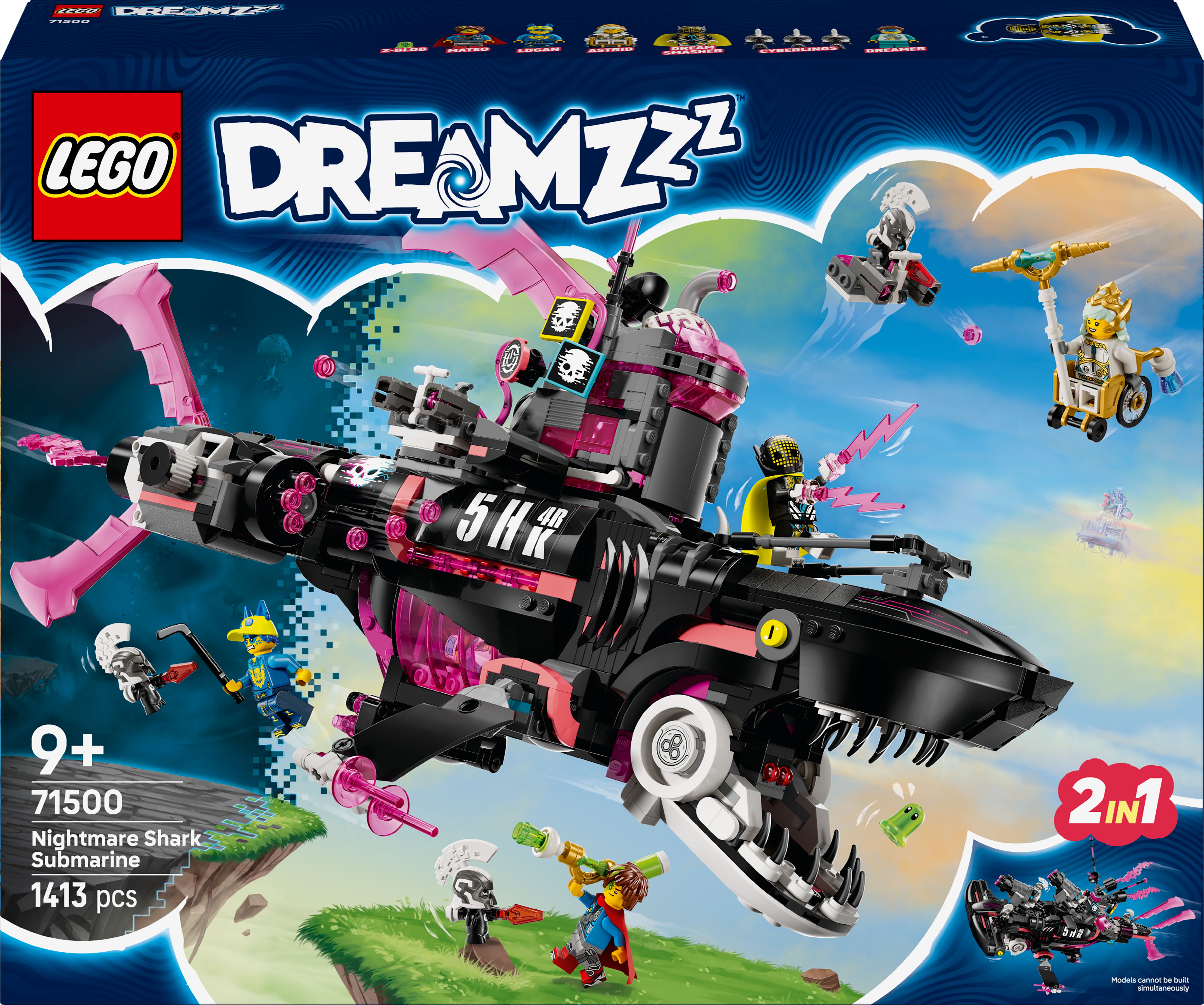 Конструктор LEGO DREAMZzz Страхітливий підводний човен «Акула
