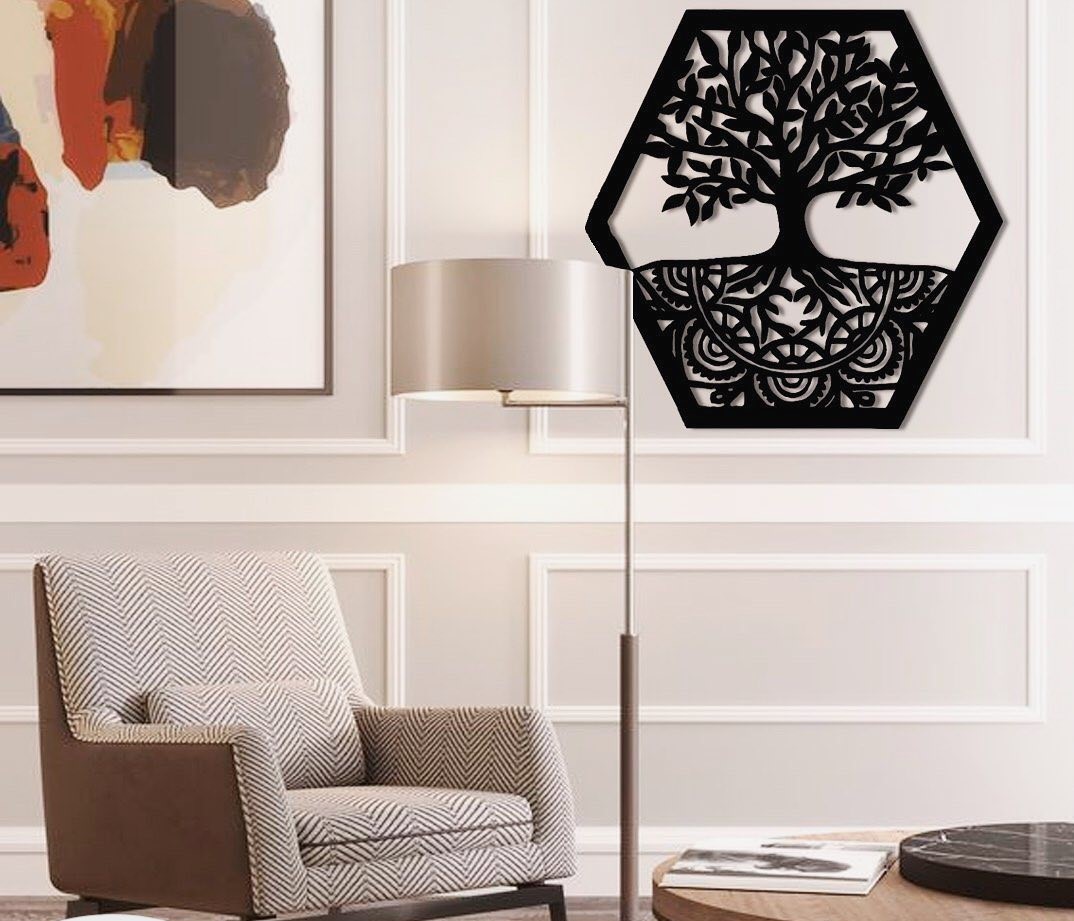 

Фигурная картина Tree of life KOS S 50х50см см см декор в интерьер