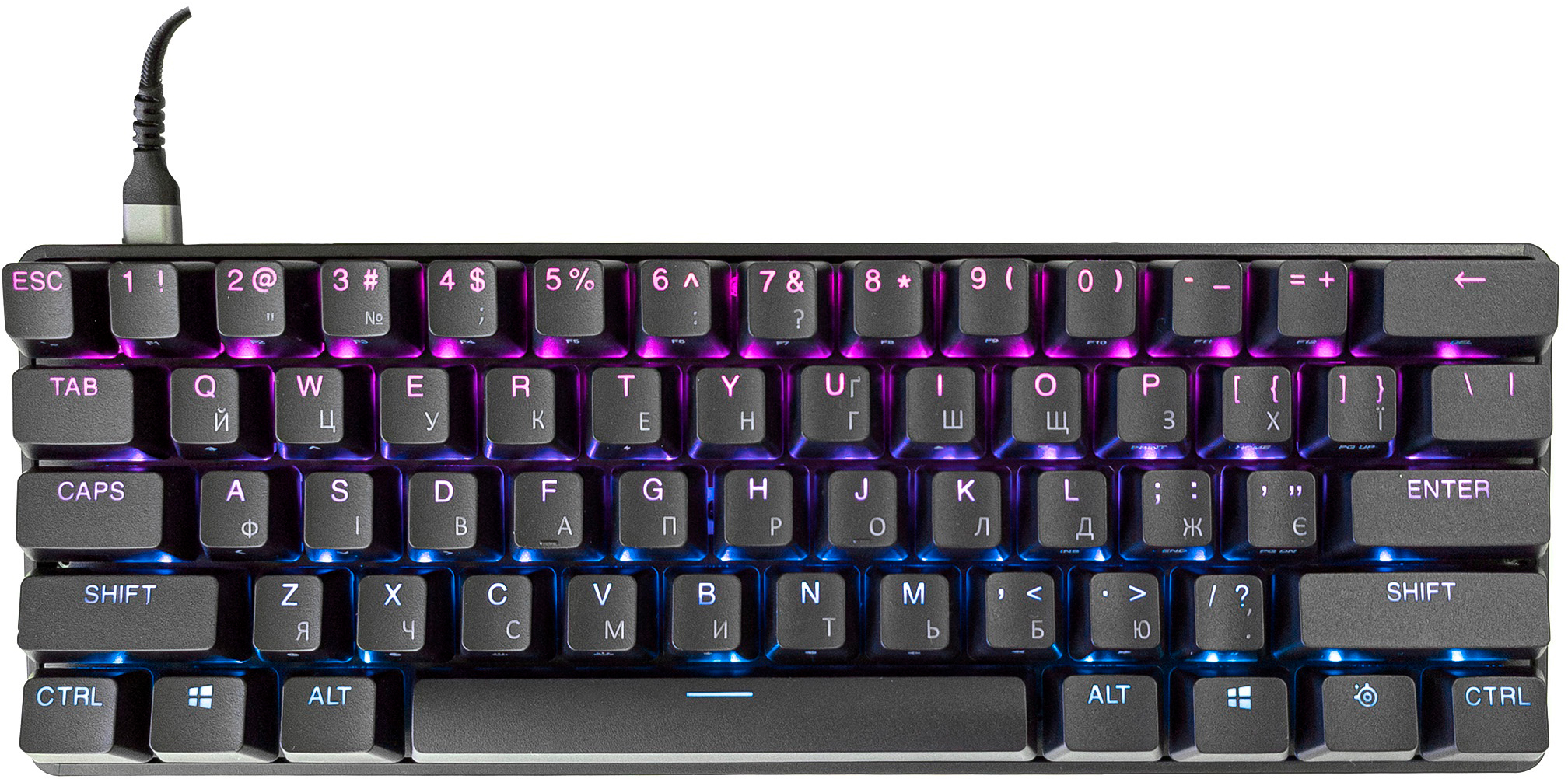 Клавіатура дротова SteelSeries Apex 9 mini Black (SS64837
