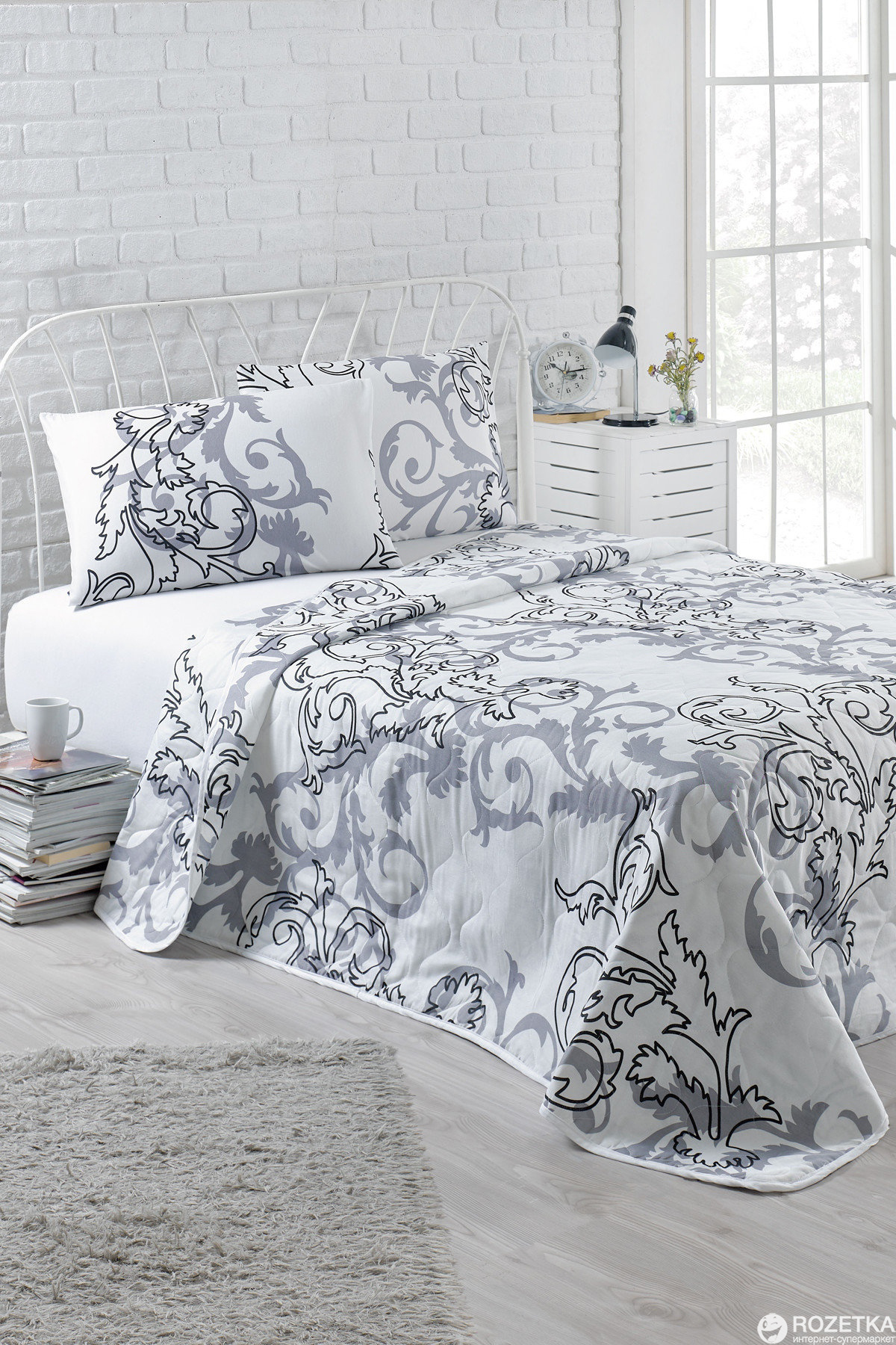 

Покрывало Eponj Home B&W Mare Beyaz 160x220 + наволочка 50x70