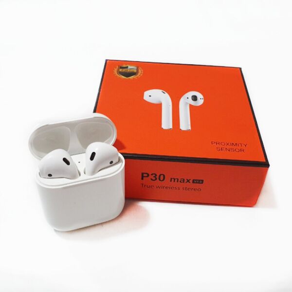 

Беспроводные bluetooth-наушники P30 MAX 5.0 с кейсом, white