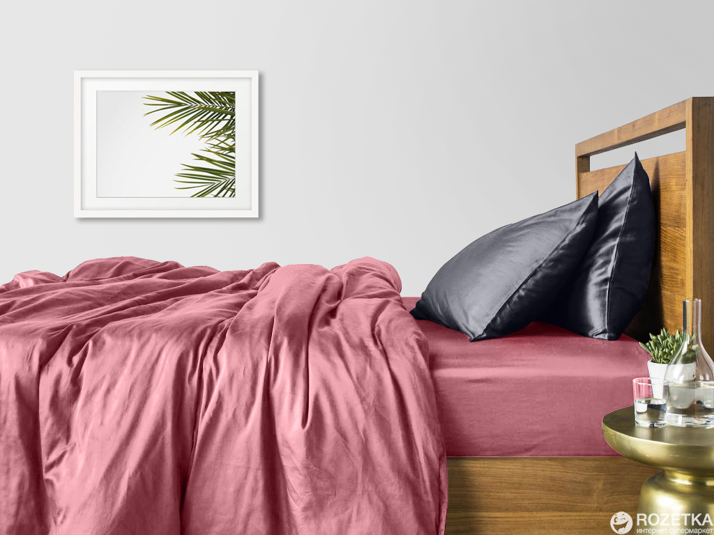 

Комплект постельного белья Cosas Сатин Пудра Серый Н 160х220x2