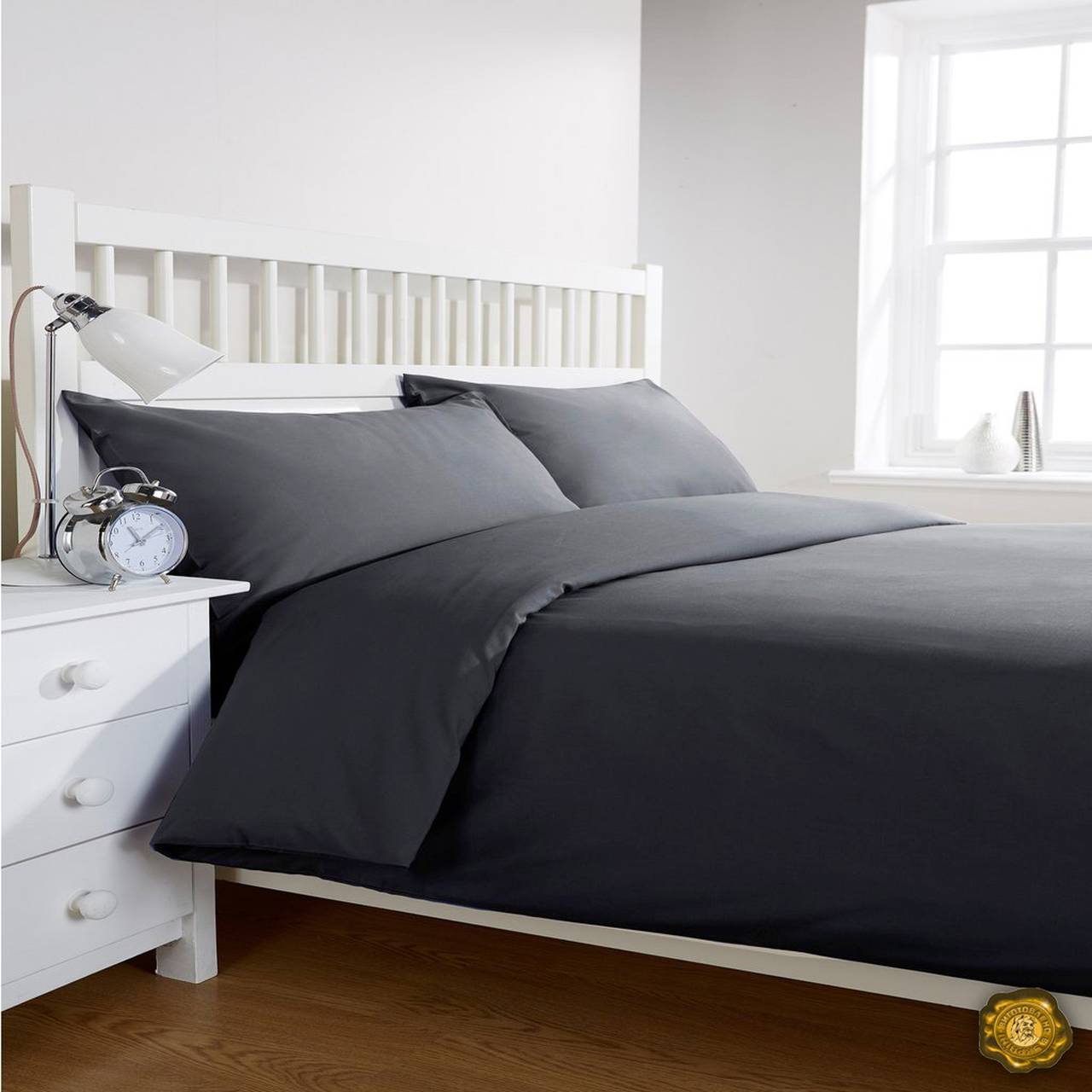 

Двойной постельный комплект В0018 Еней-Плюс, цвет: серый