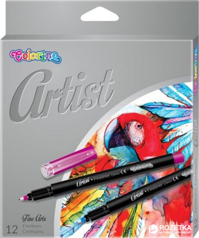 

Маркеры для эскизов Colorino Artist Fineliner 12 цветов 0.8 мм 12 шт (92449PTR)