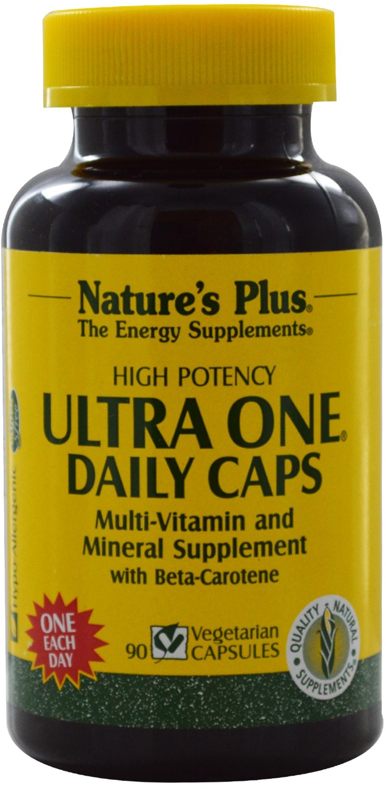 

Мультивитамины Nature's Plus Ultra One Daily Caps 90 гелевых капсул (97467030091)