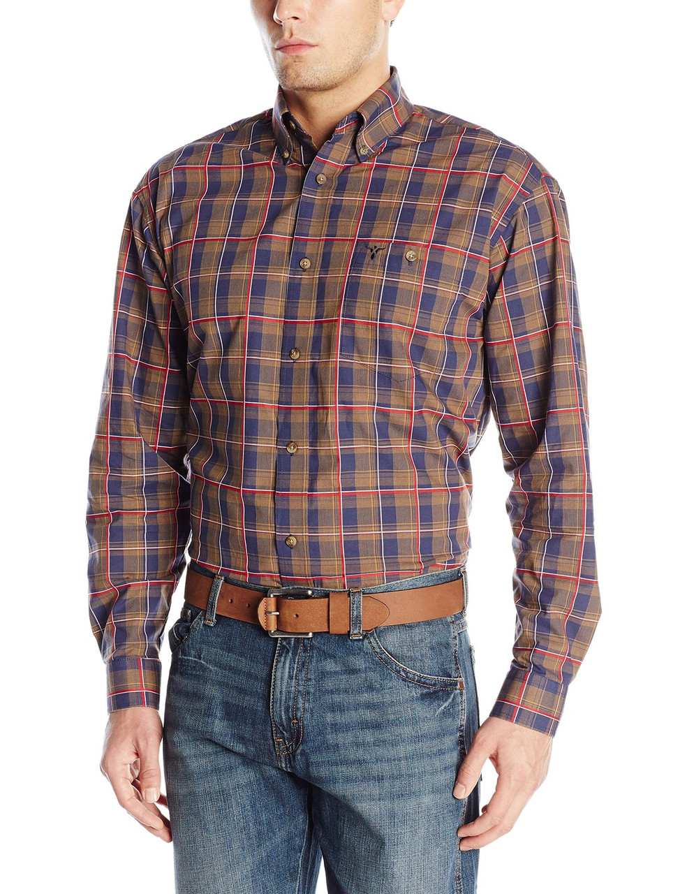 

Рубашка Wrangler 20X, M, Navy/Red/Gold, MJ2594M