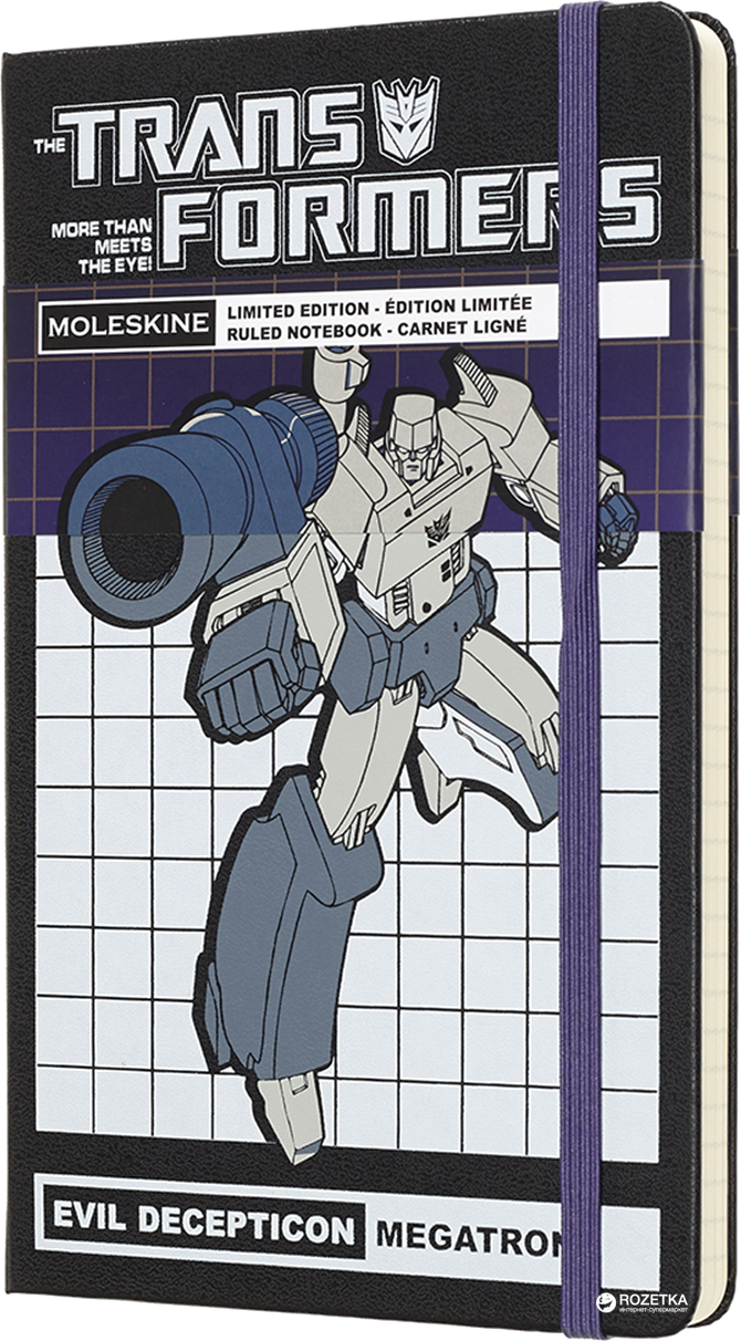 

Записная книга Moleskine Transformers 13 х 21 см 240 страниц в линейку Мегатрон (8058341715215)