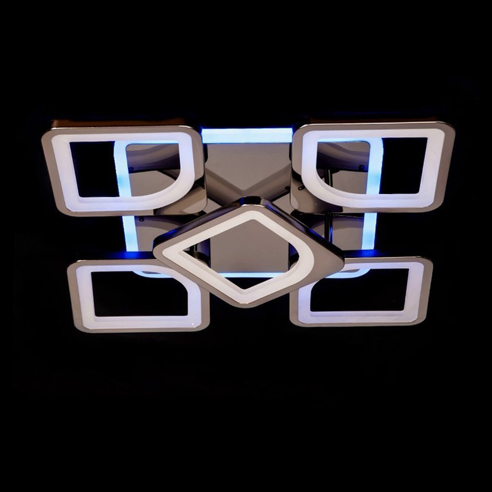 

Светодиодная LED люстра 90 Вт с подсветкой и регулировкой яркости LS-6654-4-1S BHR