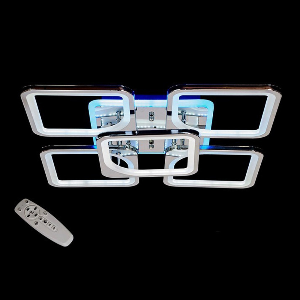 

Светодиодная LED люстра 125 Вт с подсветкой и регулировкой яркости LS-6654-4-1HR