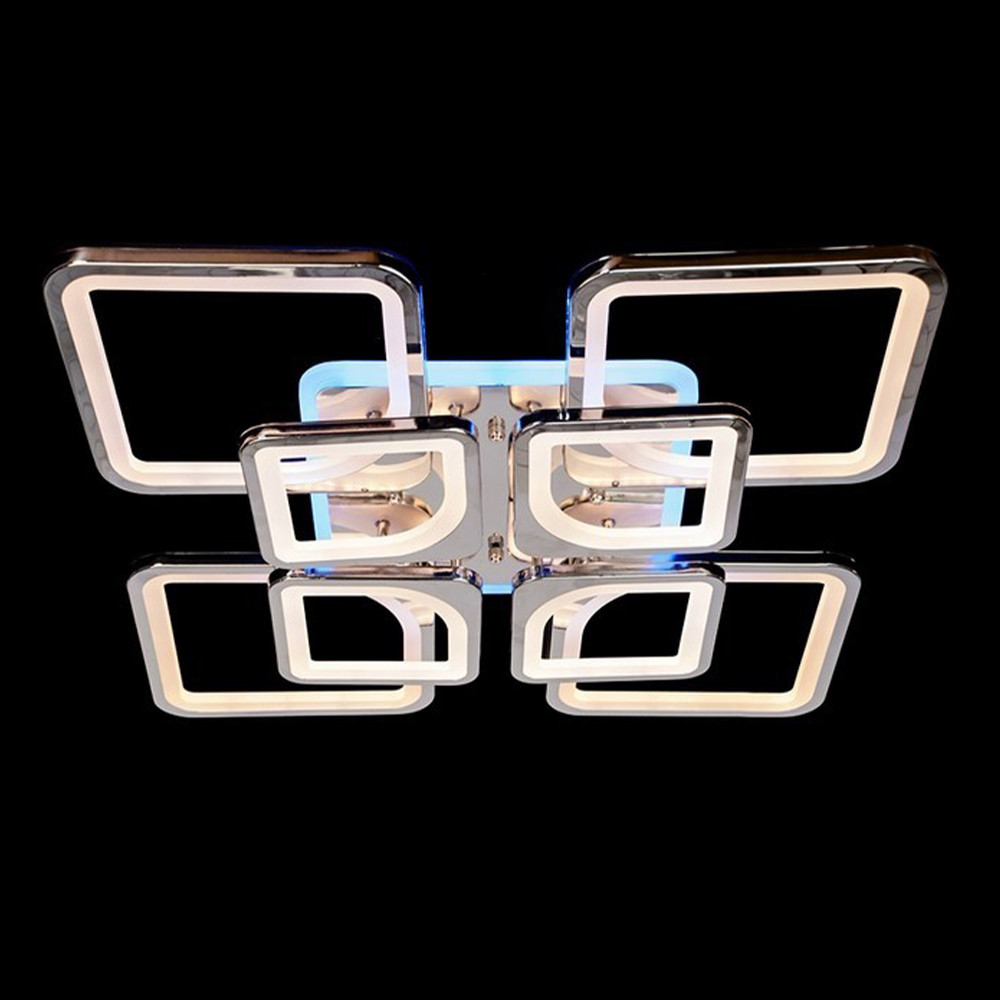 

Светодиодная LED люстра 165 Вт с подсветкой и регулировкой яркости LS-6654-4-4HR