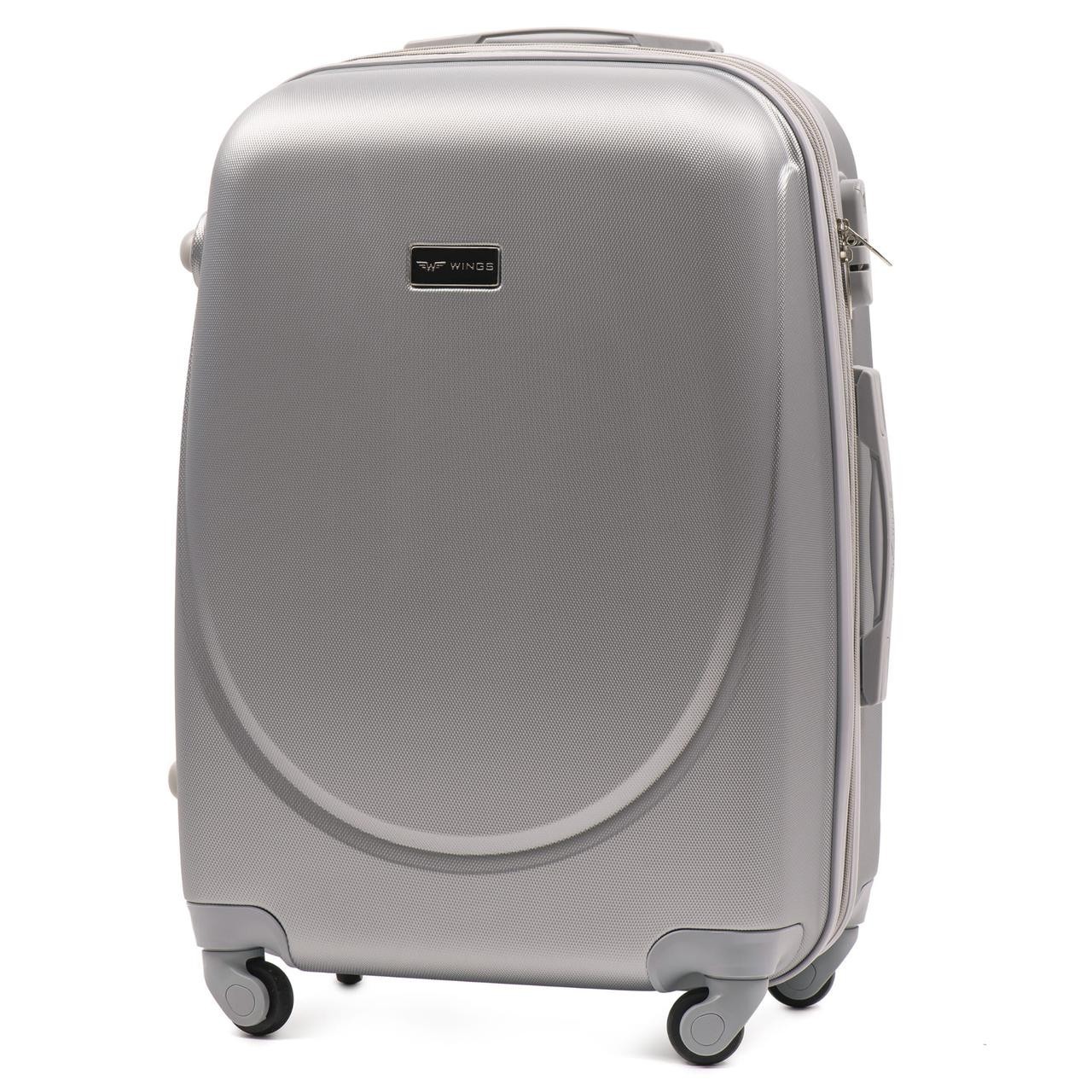 

Мини дорожный пластиковый чемодан WINGS K310 XS серый grey