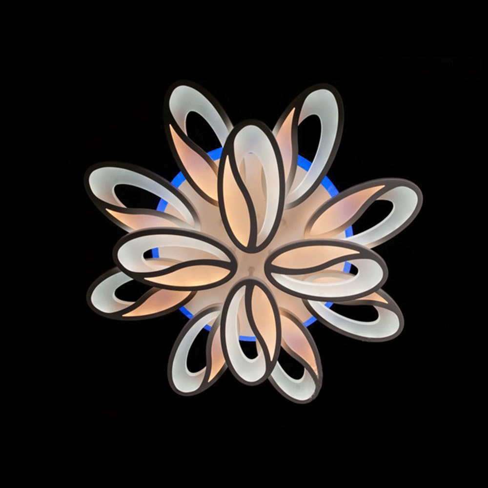 

Светодиодная LED люстра 180 Вт с подсветкой и регулировкой яркости S-6676/8+4 color LED