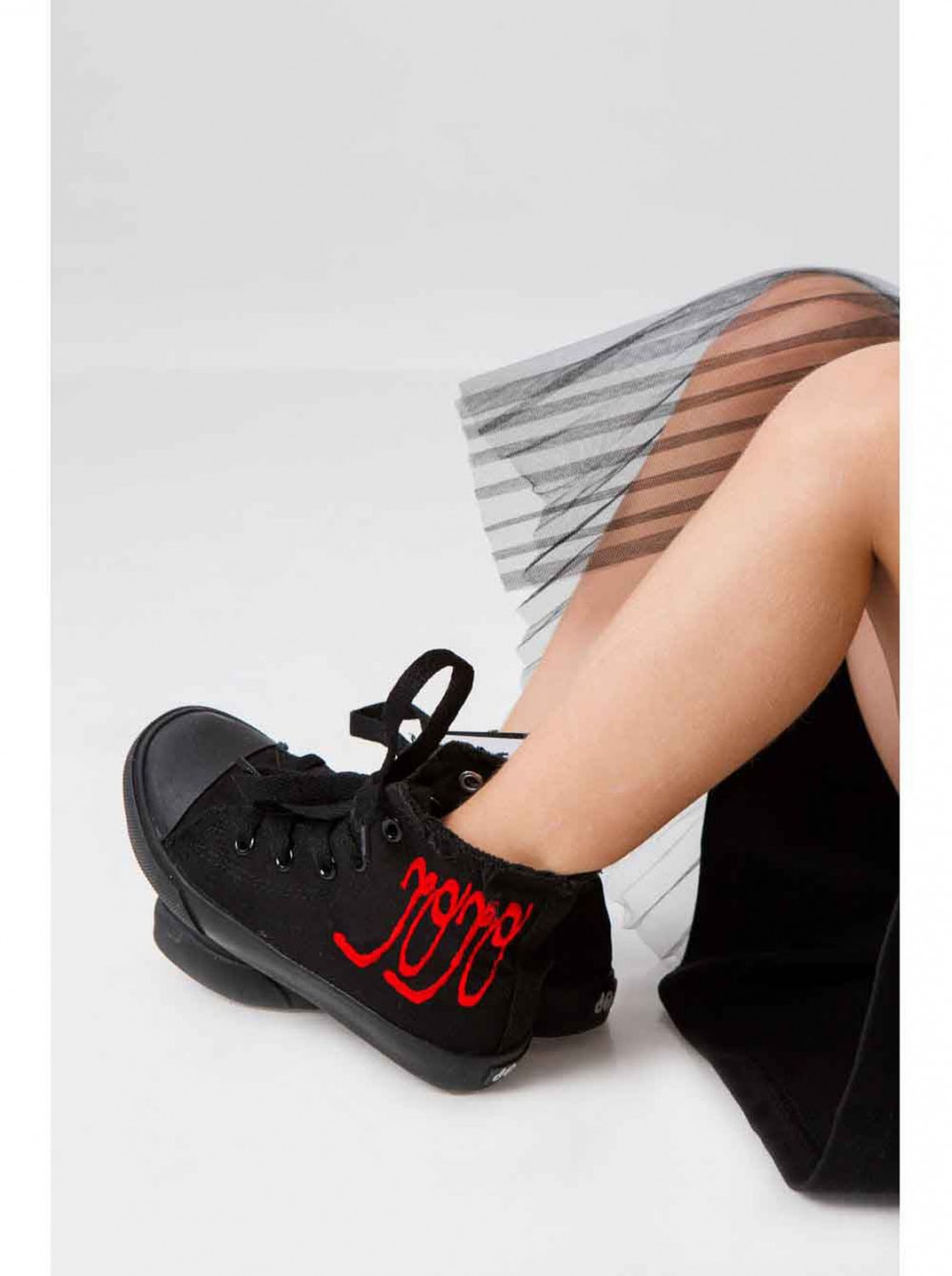 

Кеды с красной вышивкой JO JO черный размер 28 (18331502)