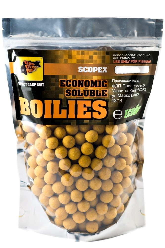 

Бойлы CCBaits Economic Soluble Scopex 20mm 3kg (CCB002593)