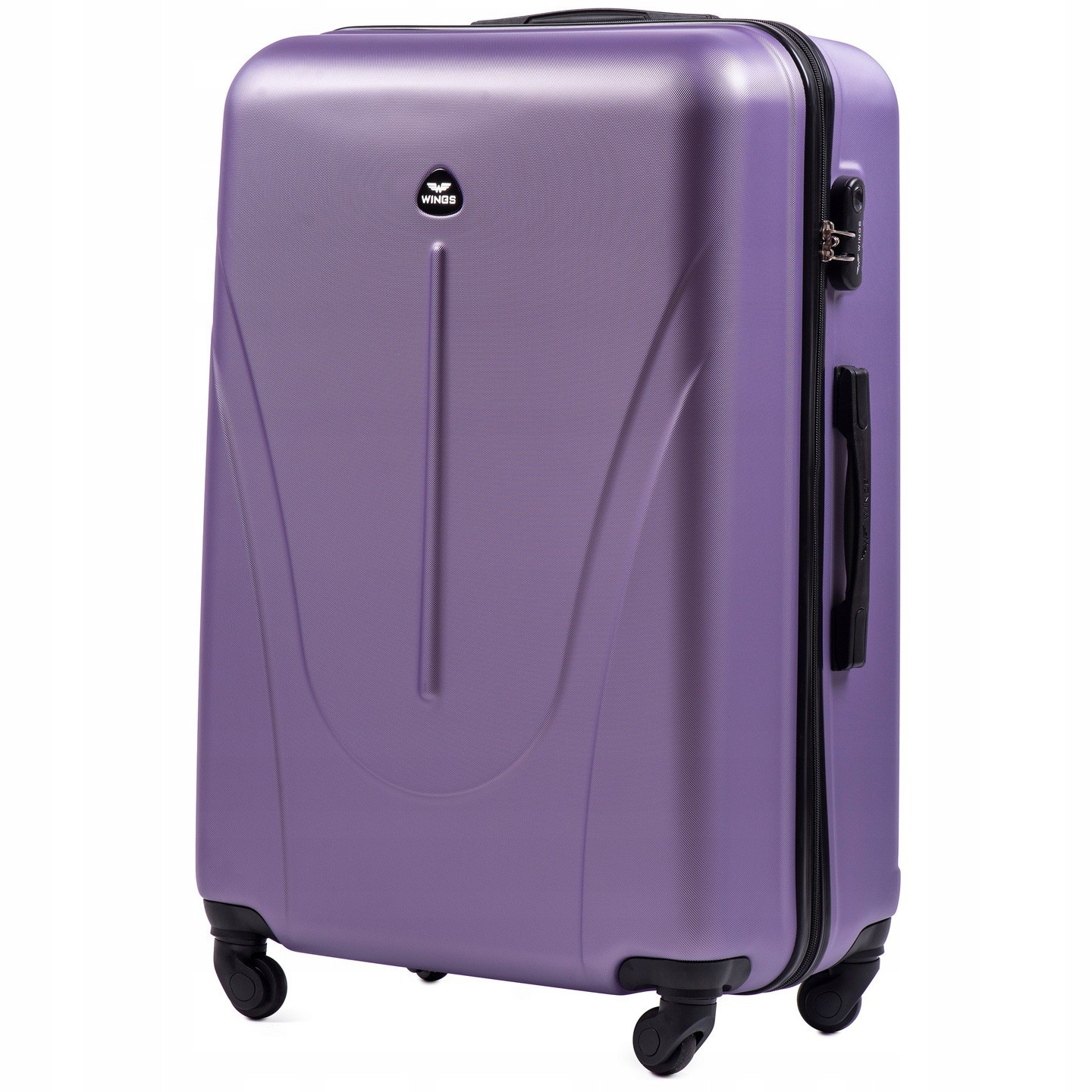 Большой дорожный чемодан WINGS 888 L сиреневый silver purple – низкие ...