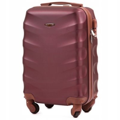 

Мини дорожный пластиковый чемодан ручная кладь WINGS 402 XS бордовый wine red
