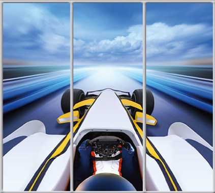 

Шкаф купе Luxe Studio Стандарт-1 Фотопечать Транспорт-46 2100x2200x600 трехдверный