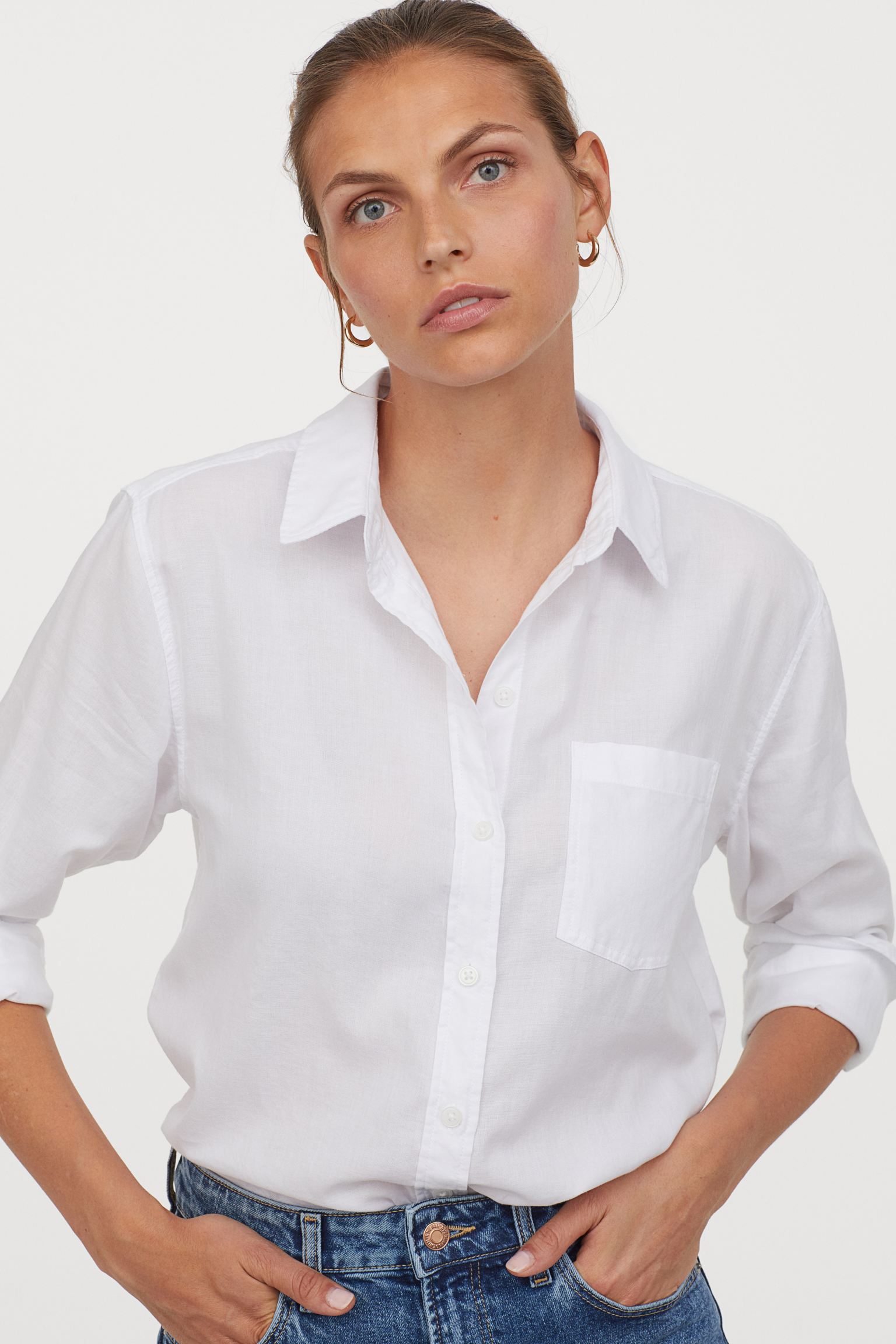 

Рубашка H&M 40 белый 201117515921