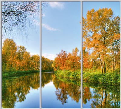 

Шкаф купе Luxe Studio Стандарт-1 Фотопечать Природа-68 2100x2000x600 трехдверный