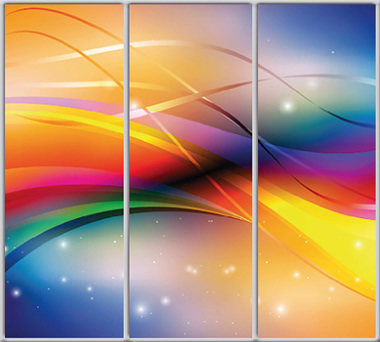 

Шкаф купе Luxe Studio Стандарт-1 Фотопечать Абстракция-54 2100x2400x600 трехдверный