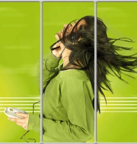 

Шкаф купе Luxe Studio Стандарт-1 Фотопечать Disco-4 2100x2100x600 трехдверный