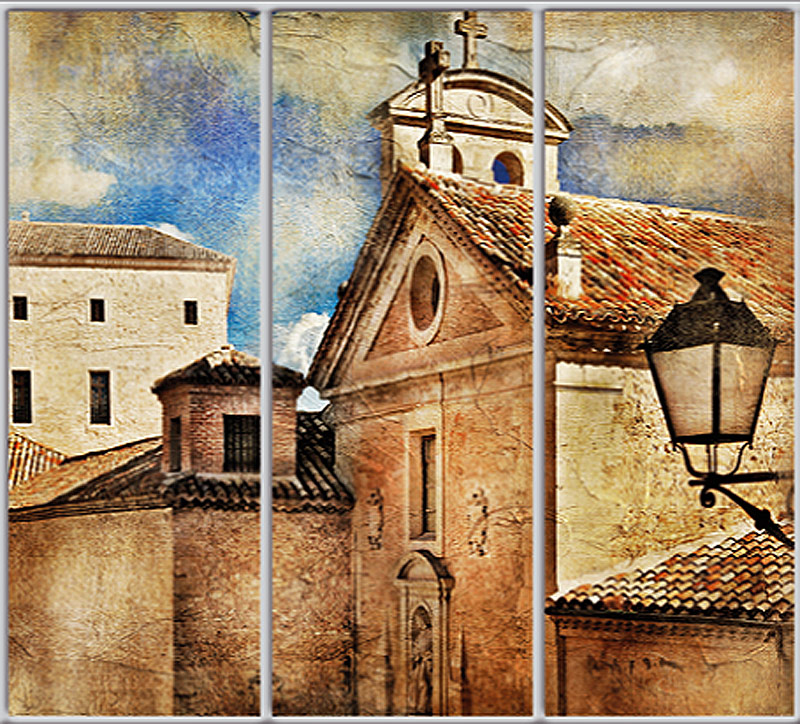 

Шкаф купе Luxe Studio Стандарт-1 Фотопечать Архитектура-3 2100x2000x600 трехдверный