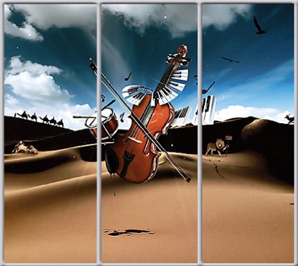 

Шкаф купе Luxe Studio Стандарт-1 Фотопечать Музыка-12 2100x2200x600 трехдверный