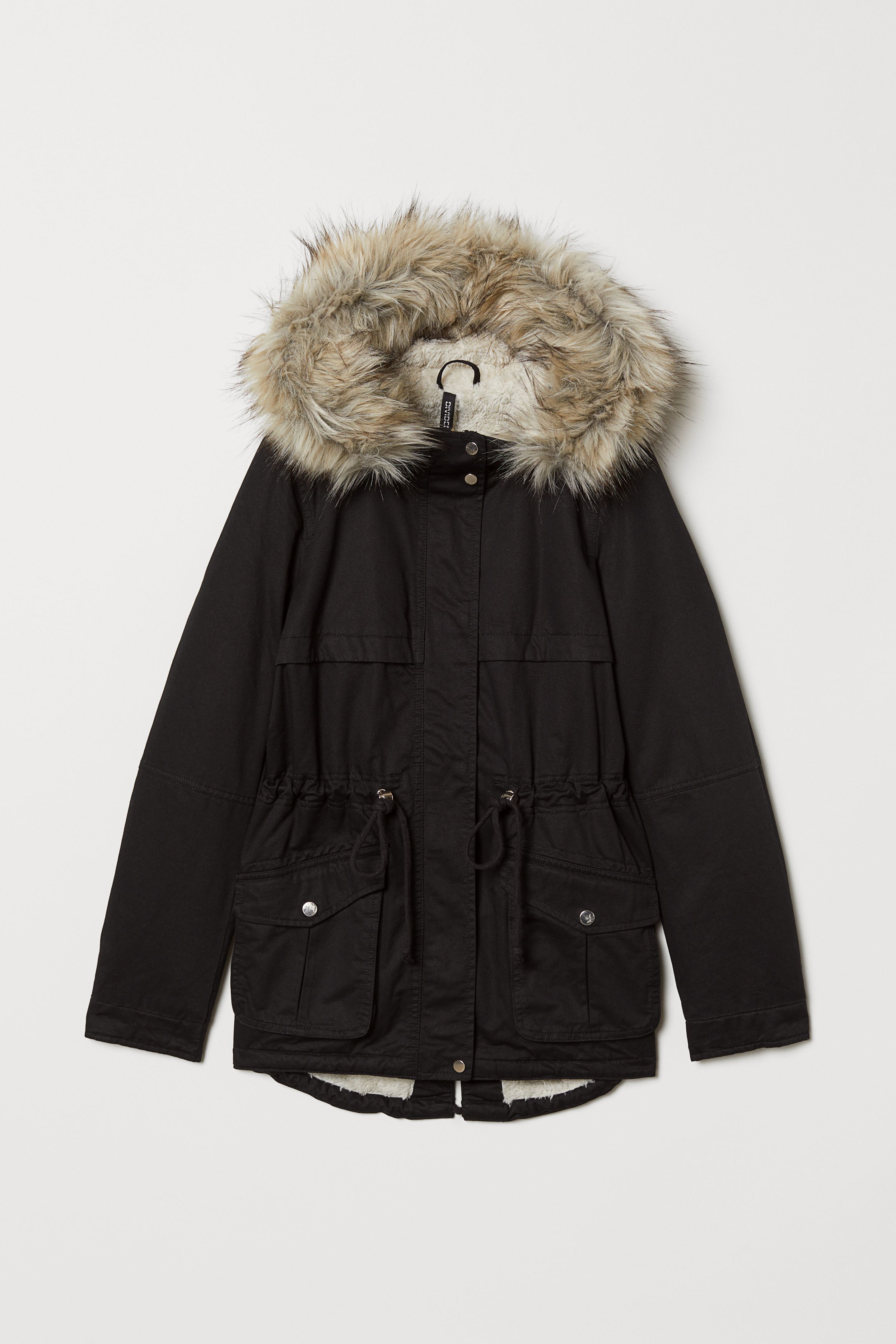 

Парка H&M  черный 6501228, Парка H&M 32 черный 6501228