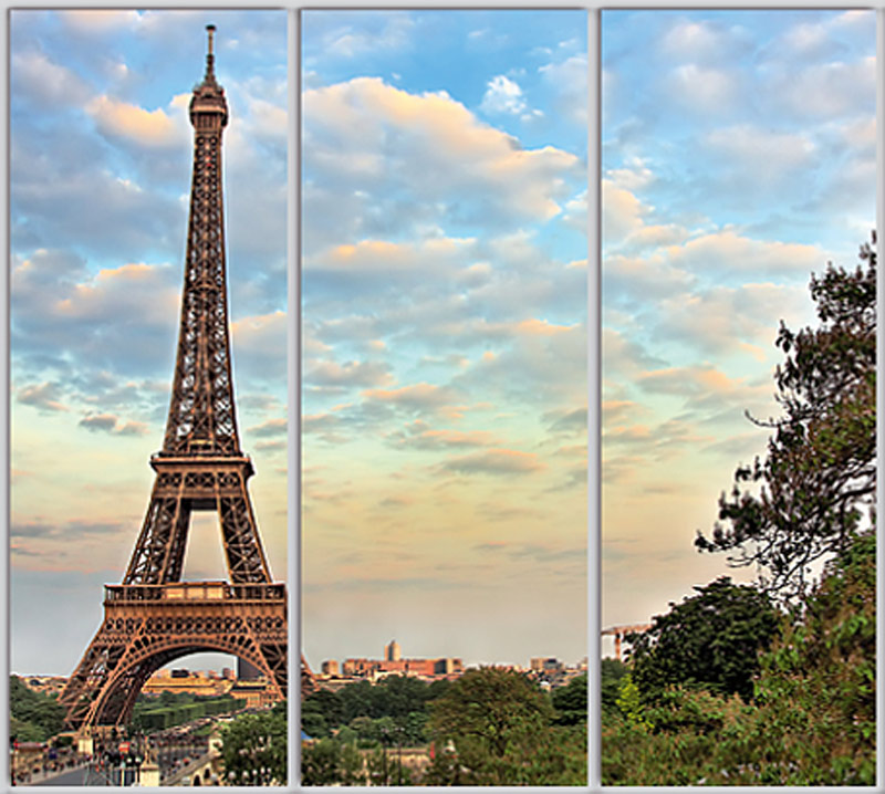 

Шкаф купе Luxe Studio Стандарт-1 Фотопечать Архитектура-50 2100x2300x600 трехдверный