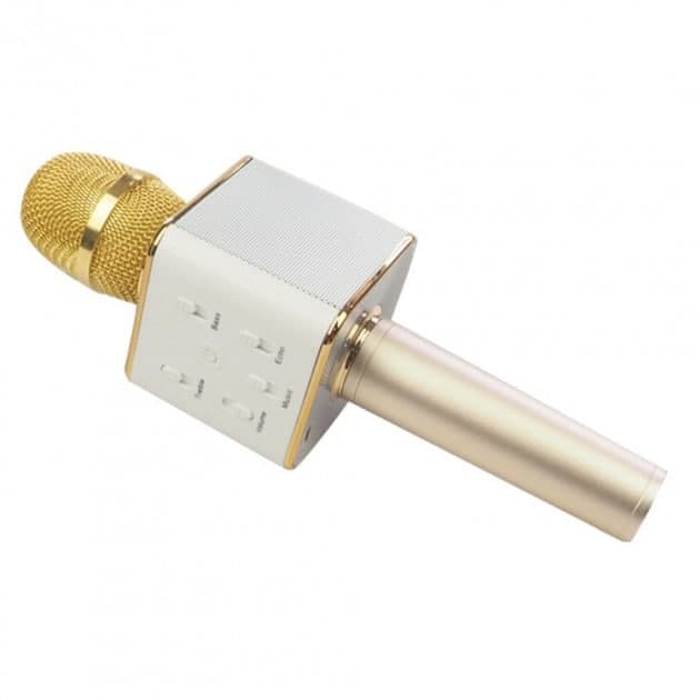 

Беспроводной караоке микрофон колонка Q7 Bluetooth USB с чехлом Pink