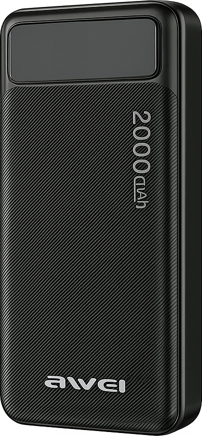 фото Зовнішній акумулятор (павербанк) Awei P6K 20000mAh Black