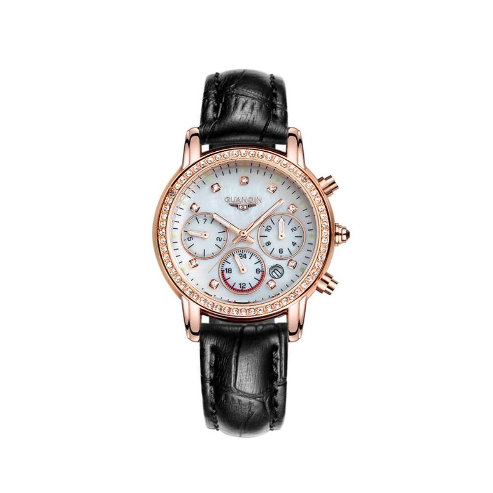 

Часы Guanqin Gold-White-Black GQ15001 CL