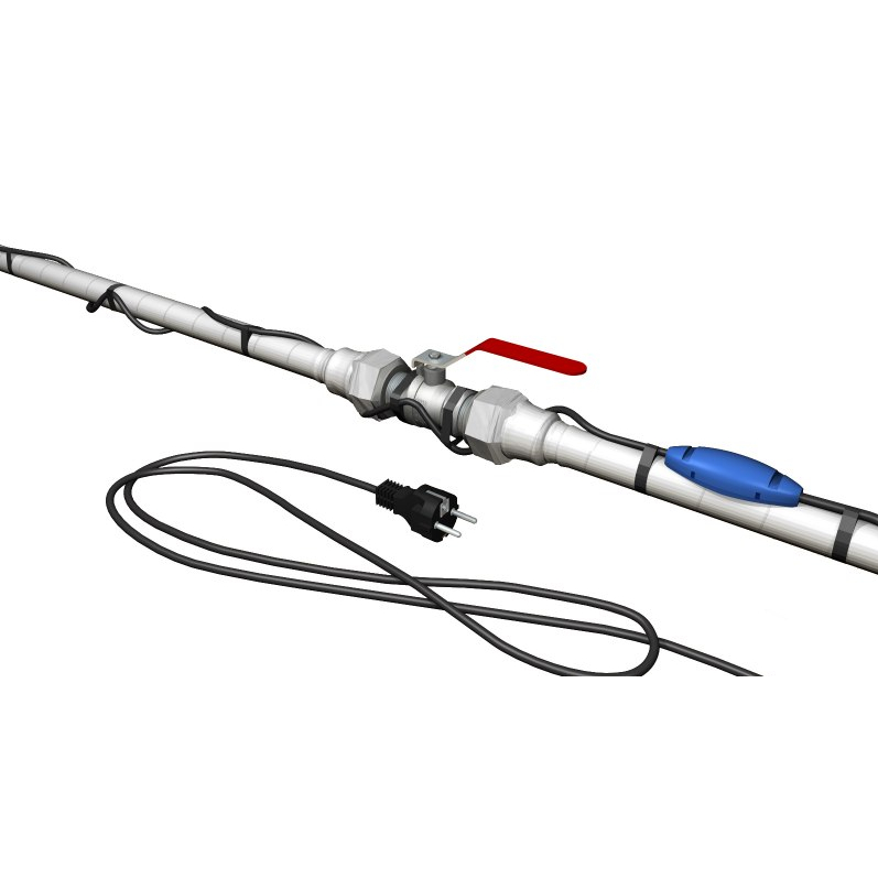 

Обігрів труб | Нагрівальний кабель з вбудованим термостатом PFP 30Вт/м 44м 1300Вт